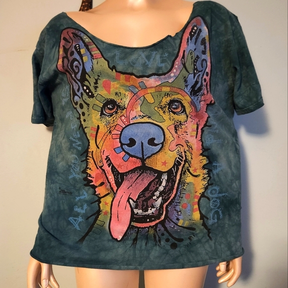 All you need is a dog crop neck tee - Picture 1 of 3